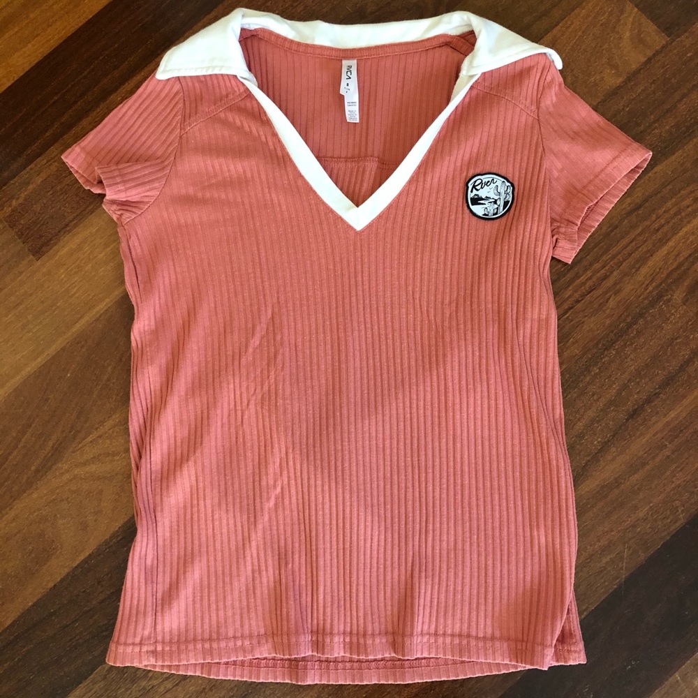 Rvca v-neck top